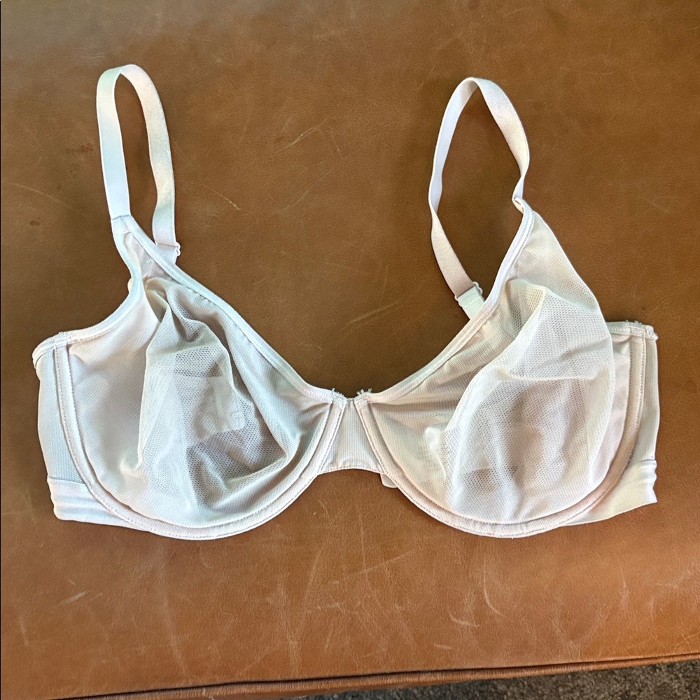 Negative Sieve Mesh Demi Bra Buff 32G (B)